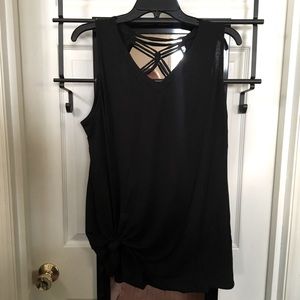 Flowy Black Tank